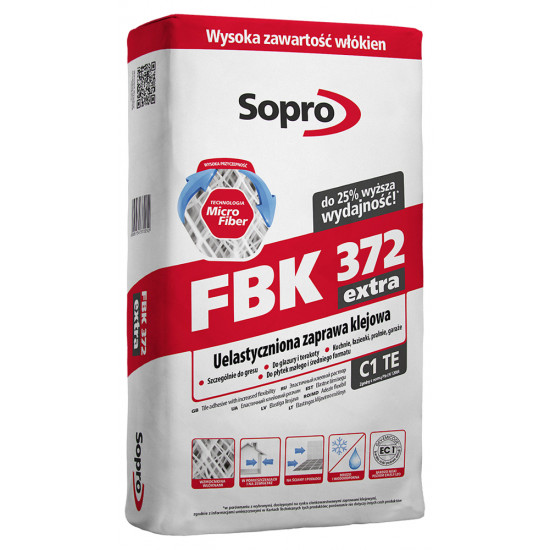 Клей для плитки Sopro FBK 372 extra (22,5 кг)