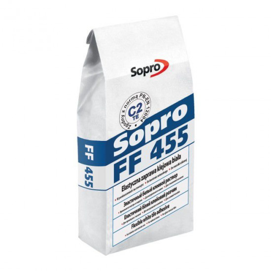 Клей для плитки Sopro FF 455 білий (5 кг)